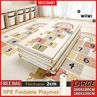 Non-Toxic Foldable Baby Play Mat – Educational Activity Floor Mat