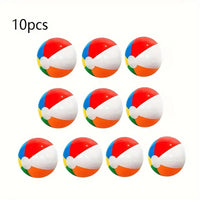 10-Pack Inflatable Beach Balls for Kids – Colorful Pool & Party Play Balls