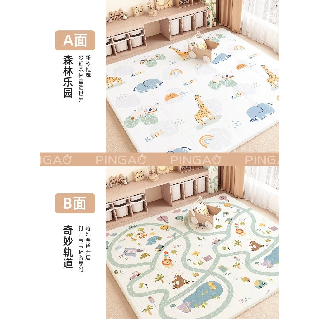 Non-Toxic Foldable Baby Play Mat – Educational Activity Floor Mat