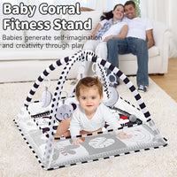Baby Activity Play Gym & Tummy Time Mat – Newborn Play Mat with Toys (0–36 Months)