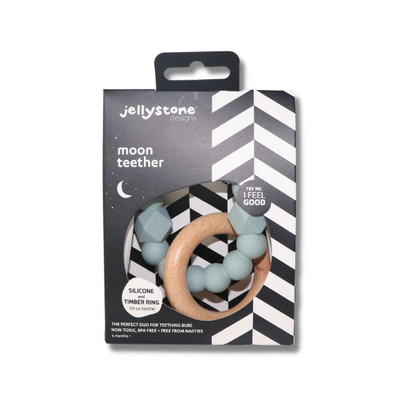 Jellystone - Moon Teether in Sage