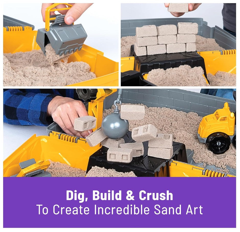 Kinetic Sand - Construction Site Folding Sandbox