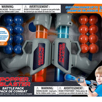 Popper Blaster 2-Pack with 20 Foam Balls – Action Shooting Game Toy Set for Kids