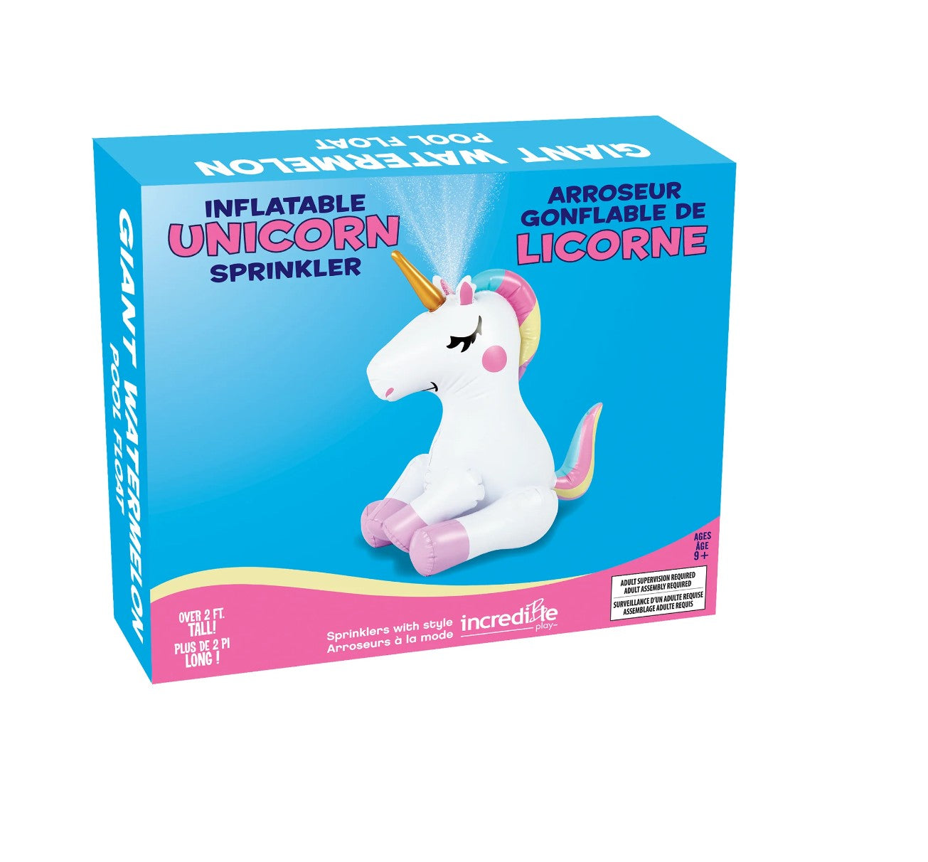 Sitting Unicorn Inflatable Sprinkler