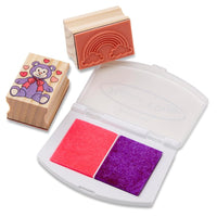Melissa & Doug Wooden Stamp Set – Friendship Theme Art Kit
