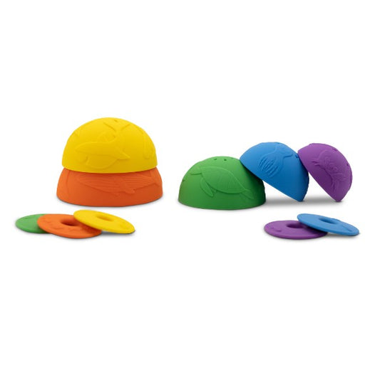 Jellystone - Ocean Stacking Cups in Rainbow