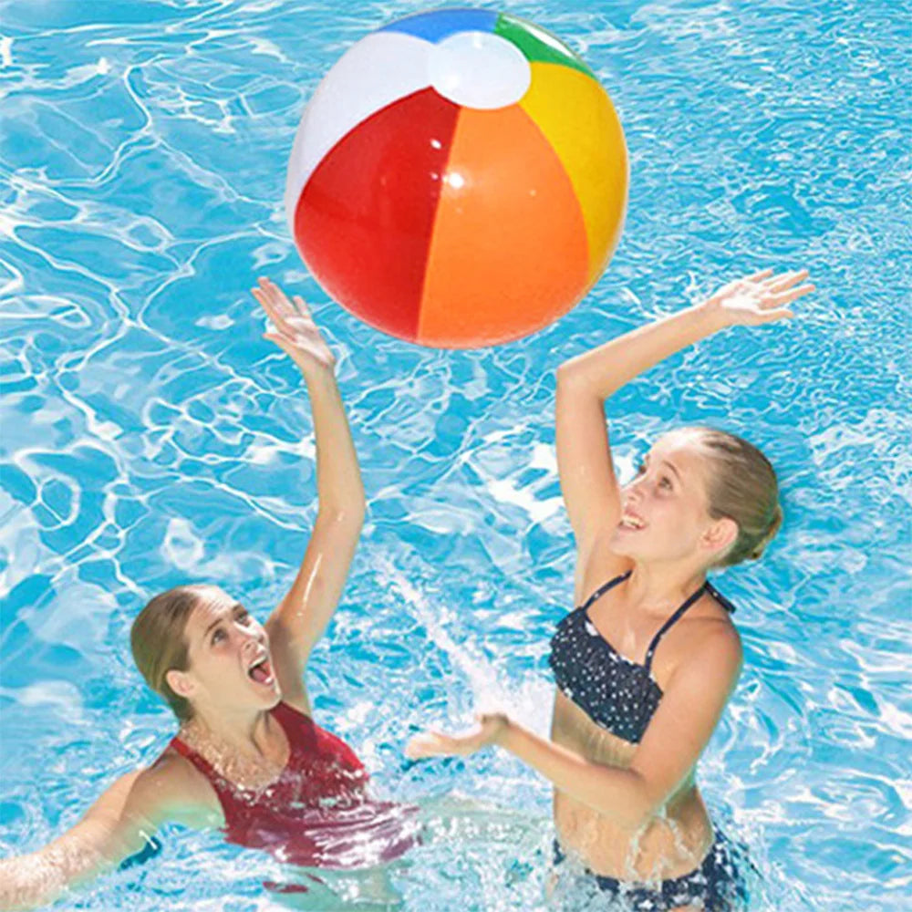 10-Pack Inflatable Beach Balls for Kids – Colorful Pool & Party Play Balls