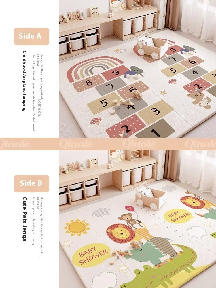 Non-Toxic Foldable Baby Play Mat – Educational Activity Floor Mat
