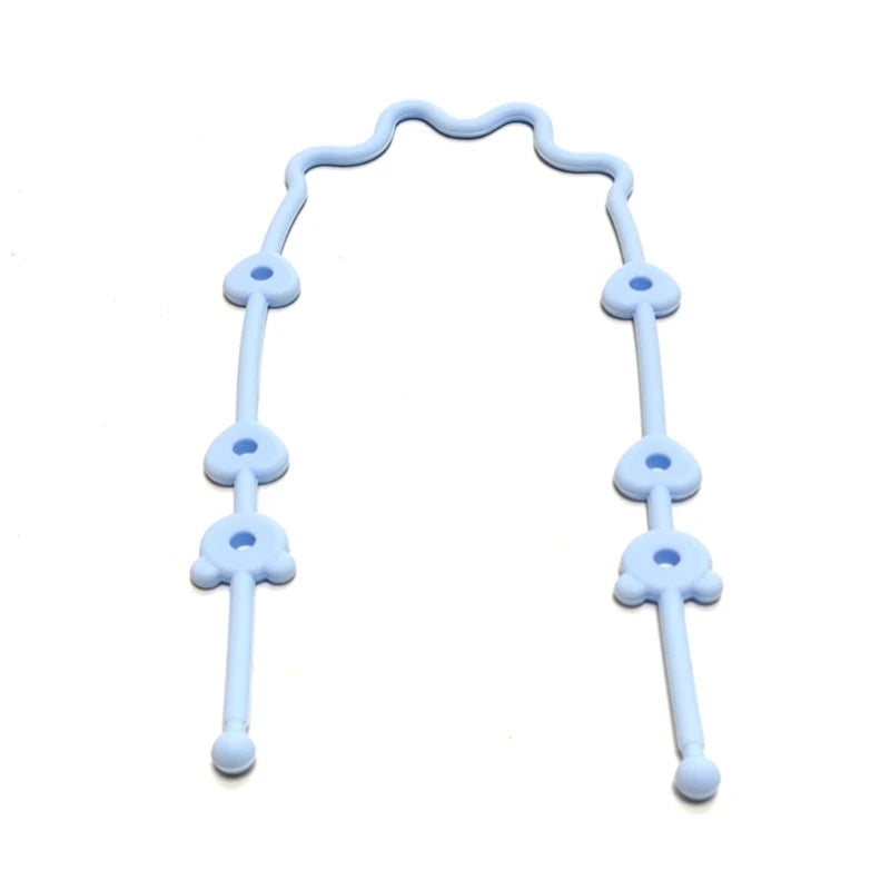 Silicone Baby Pacifier Clip – Adjustable Safety Strap for Stroller & Highchair