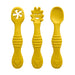 Baby Silicone Spoon and Fork Set (3 Pieces) – Feeding & Training Utensils