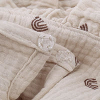 Soft Cotton Baby Bib with Ruffle Trim