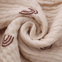 Soft Cotton Baby Bib with Ruffle Trim