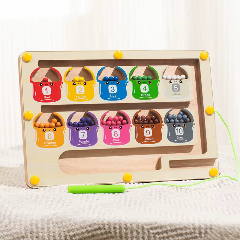 Magnetic Color Sorting Maze Toy