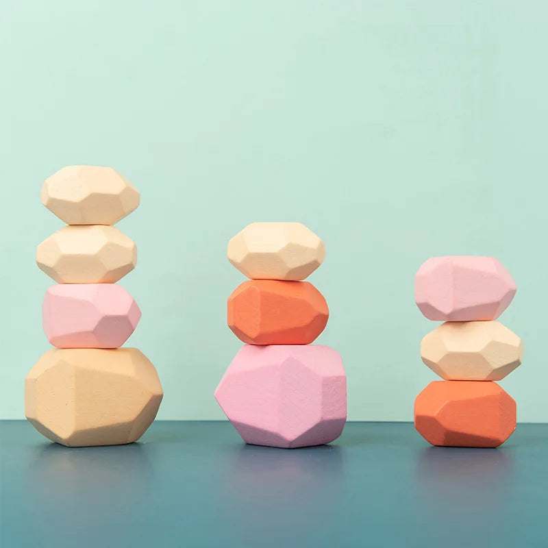 Montessori Wooden Balancing Stones