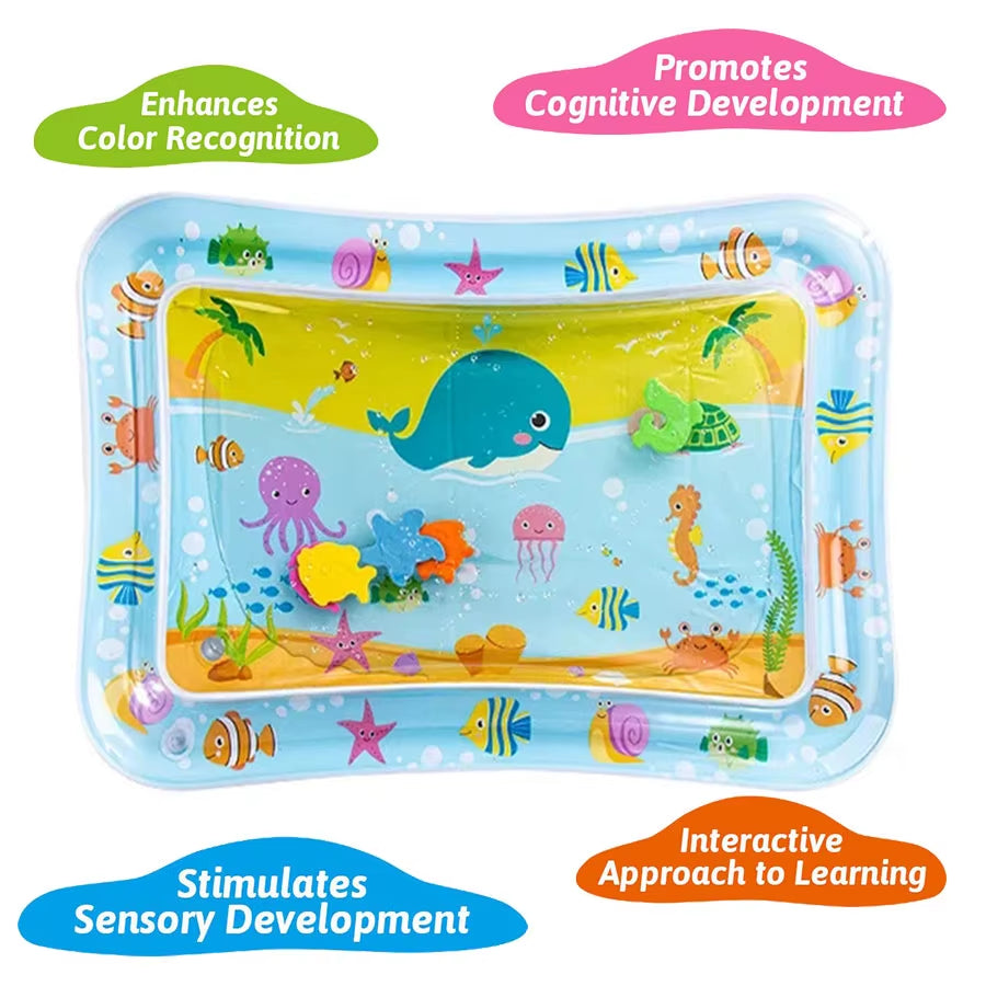 Baby Inflatable Water Mat – Tummy Time Activity Toy