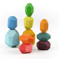 Montessori Wooden Balancing Stones