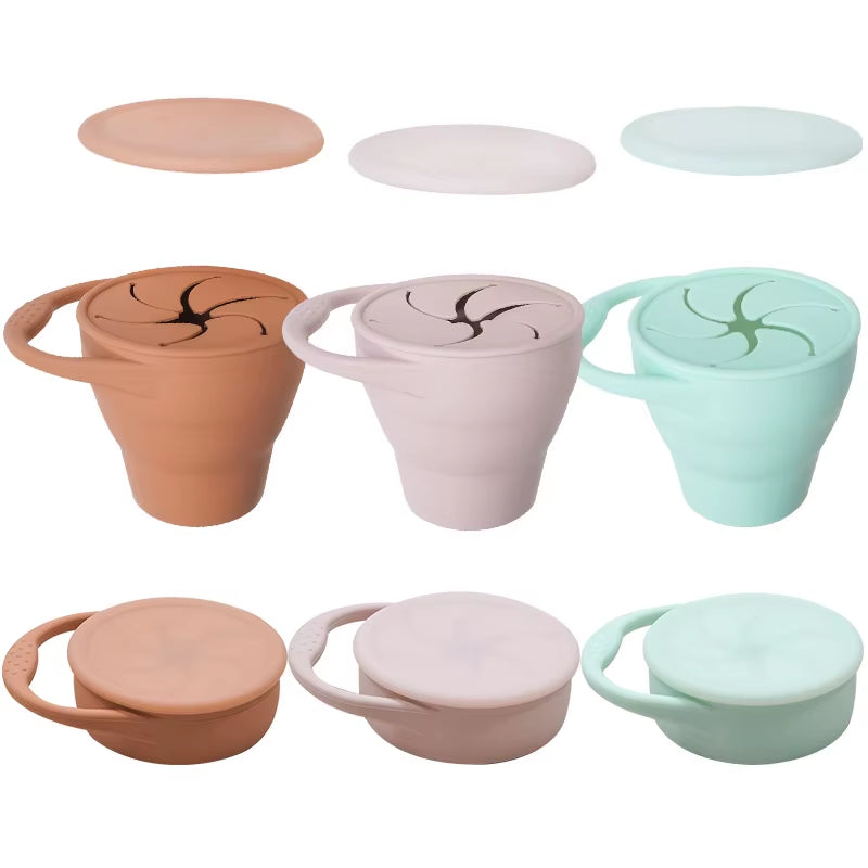 Silicone Snack Cup – Portable Spill-Resistant Food Container