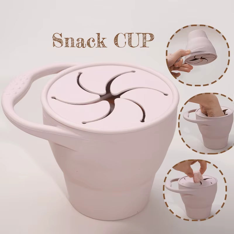 Silicone Snack Cup – Portable Spill-Resistant Food Container