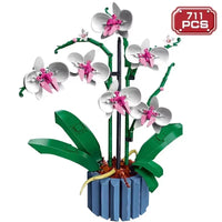 DIY Flower Building Bricks Orchid Model