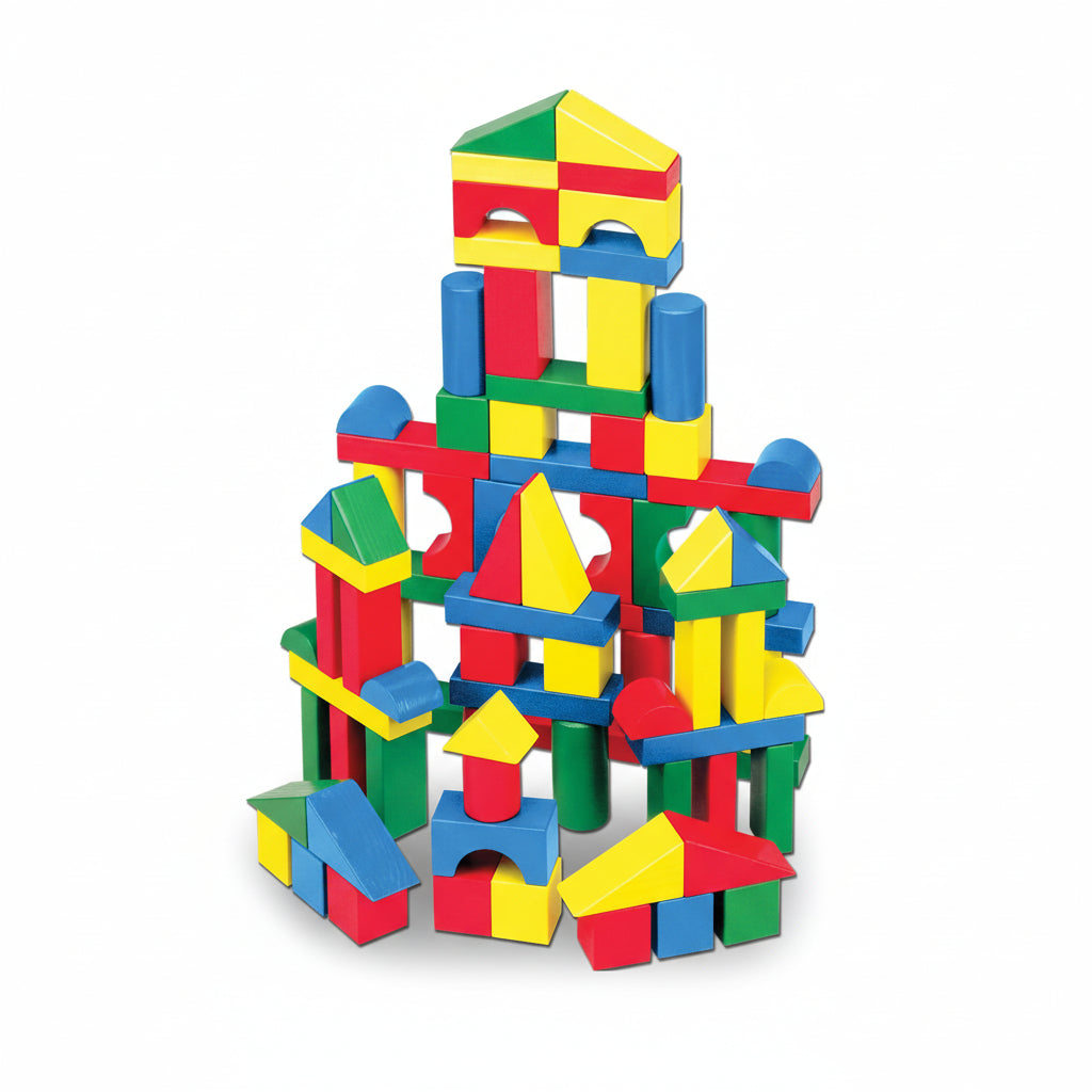 Melissa & Doug - Wooden Building Blocks 100-Piece Set