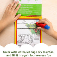 Melissa & Doug - Water Wow! Mess Free Coloring Book-Reveal Activity Pad - On The Farm