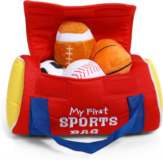 GUND - My First Sports Bag Stuffed Plush Playset