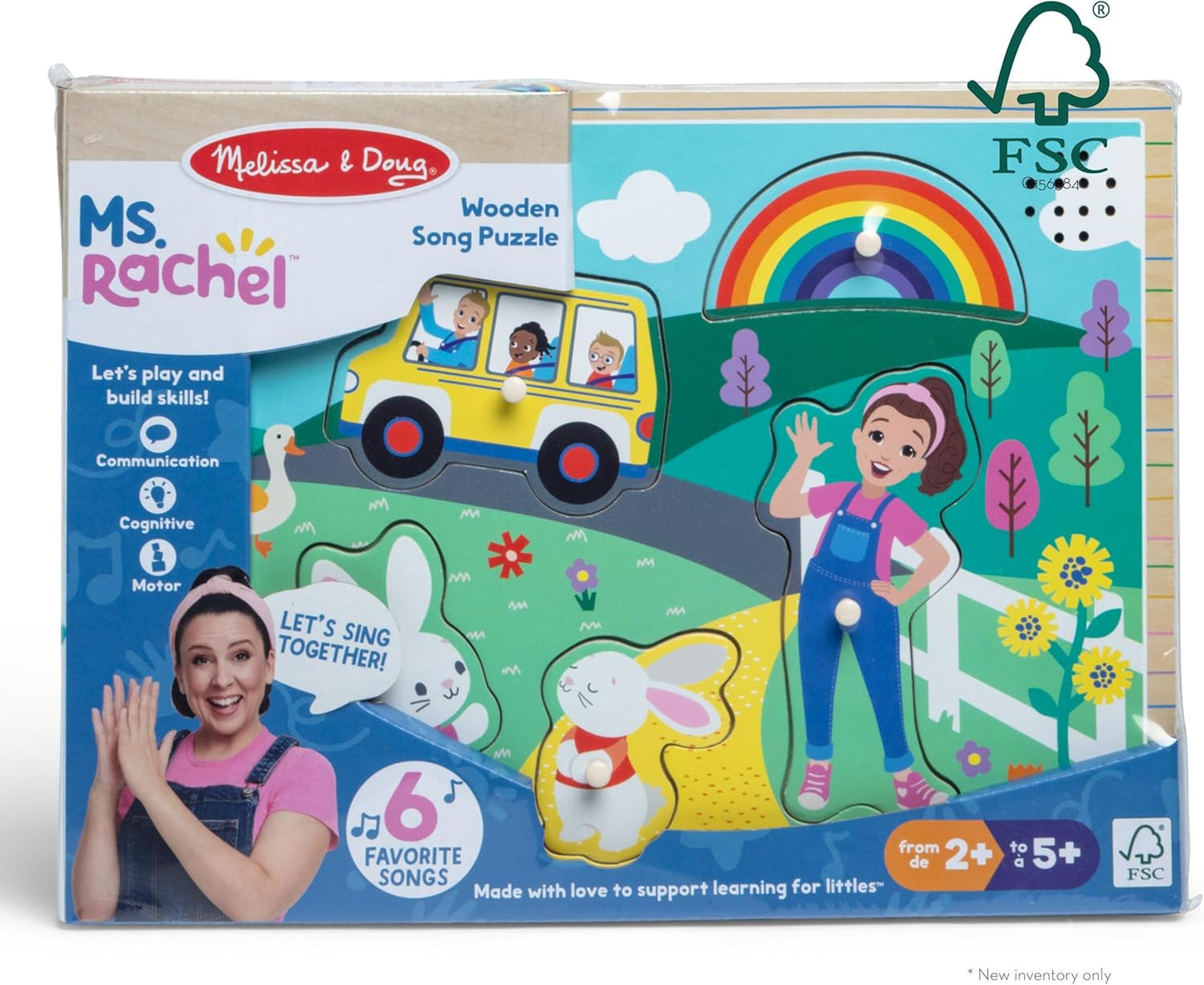Ms. Rachel - Wooden Song Peg Puzzle