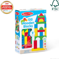 Melissa & Doug - Wooden Building Blocks 100-Piece Set