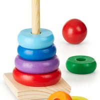 Melissa & Doug - Wooden Stacking Rings