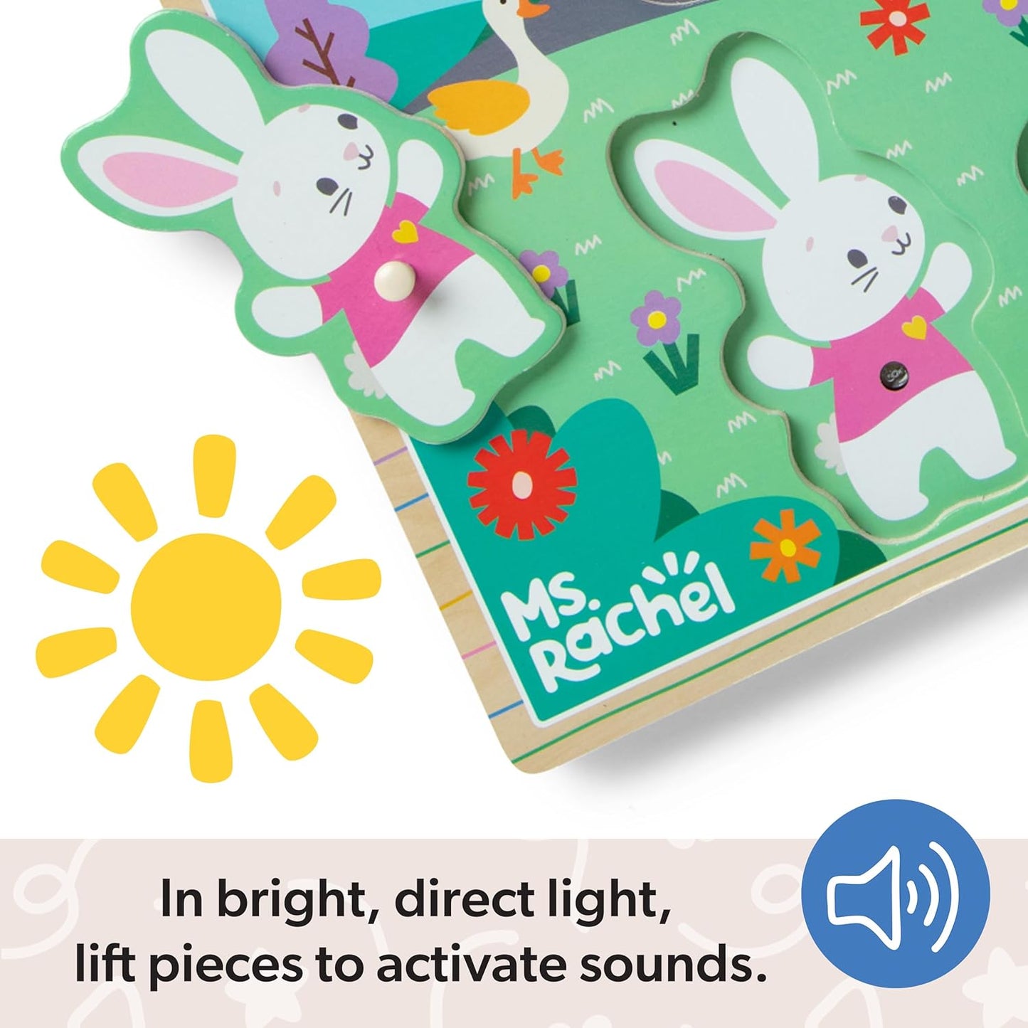 Ms. Rachel - Wooden Song Peg Puzzle