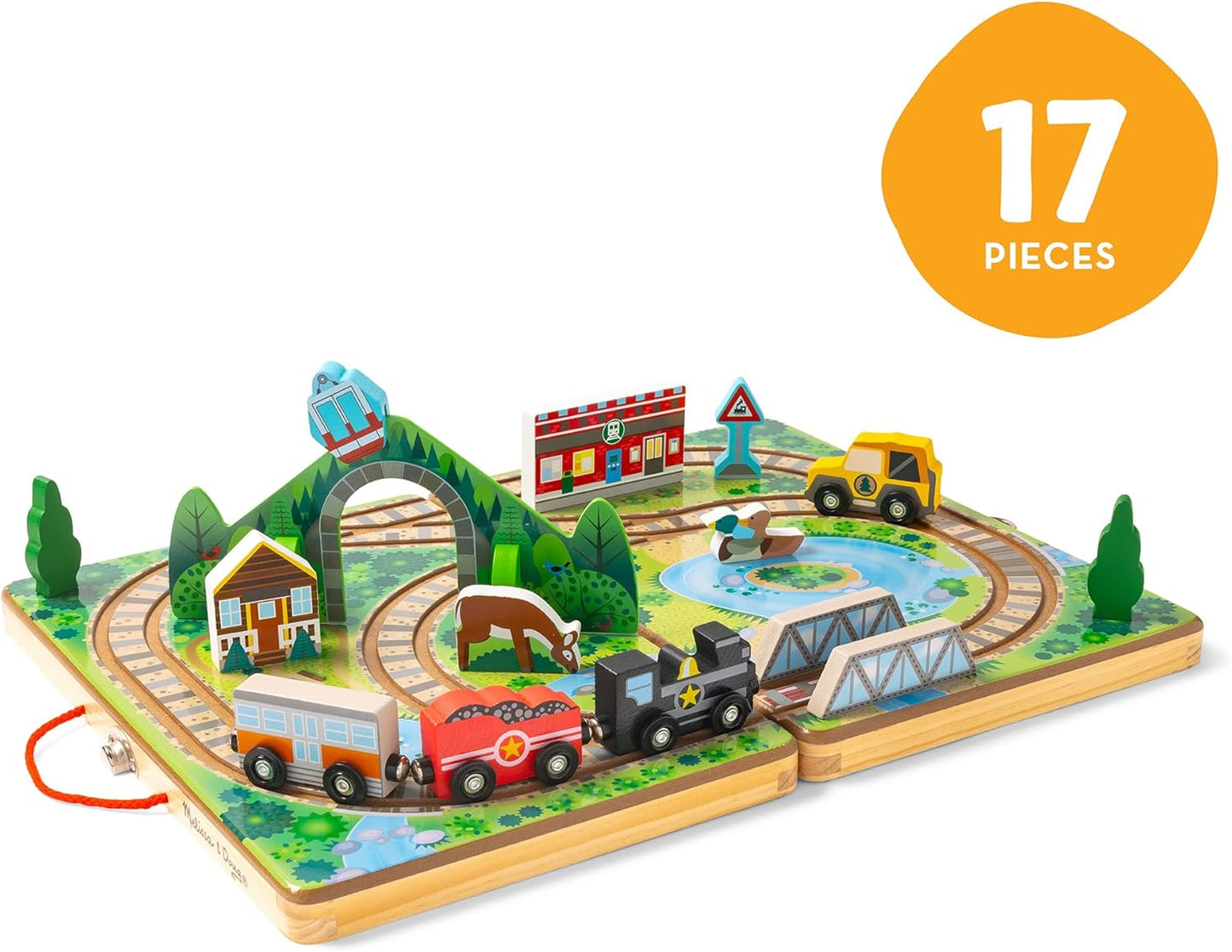Melissa & Doug - Take-Along Railroad Toy
