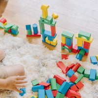 Melissa & Doug - Wooden Building Blocks 100-Piece Set