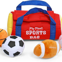 GUND - My First Sports Bag Stuffed Plush Playset