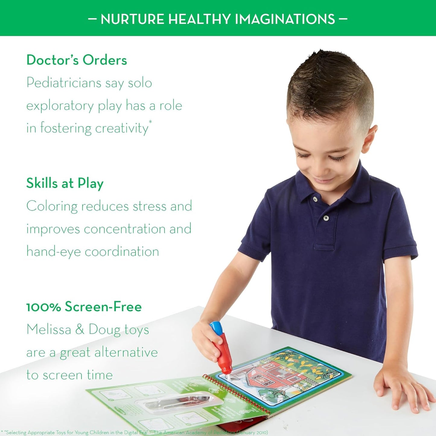 Melissa & Doug - Water Wow! Mess Free Coloring Book-Reveal Activity Pad - On The Farm