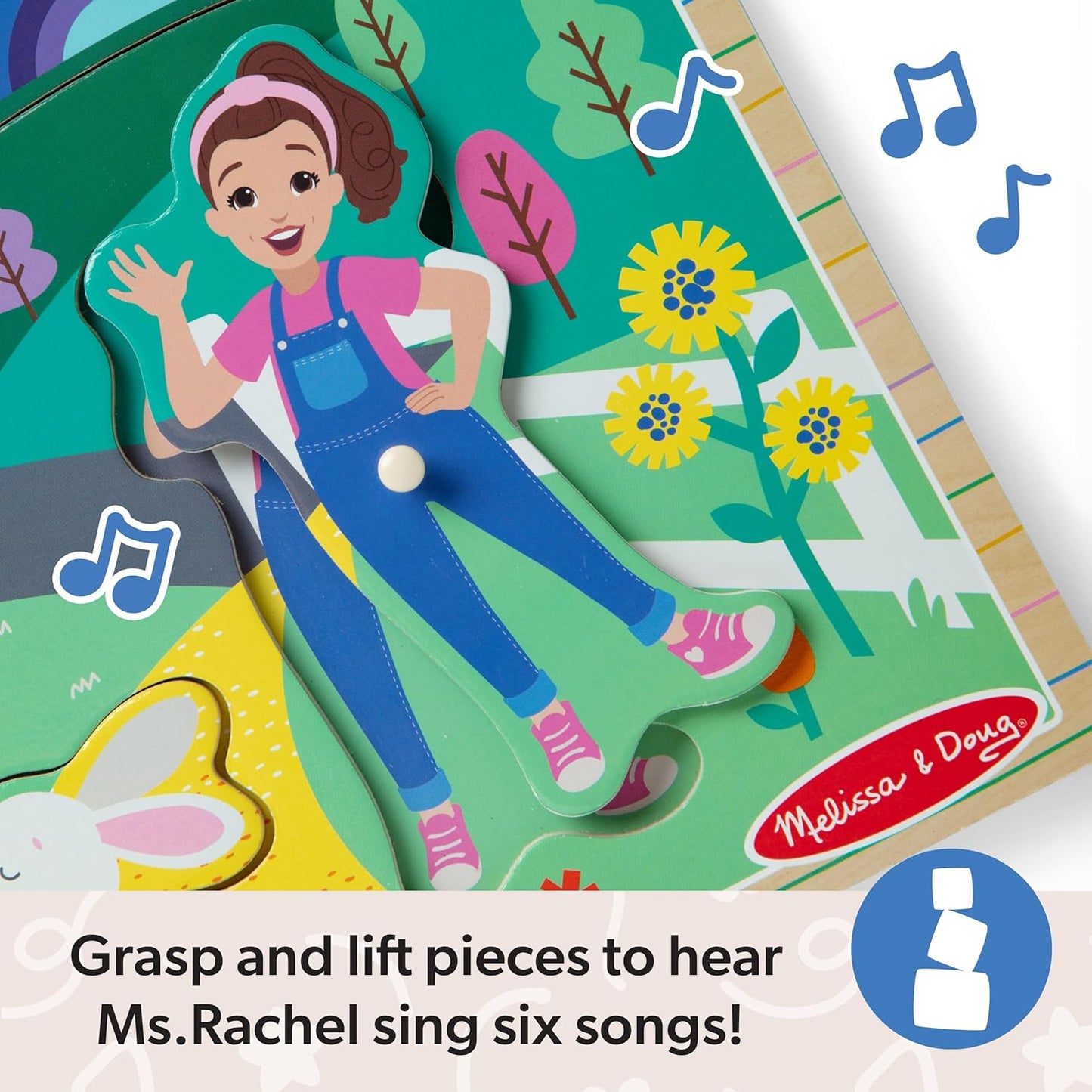 Ms. Rachel - Wooden Song Peg Puzzle