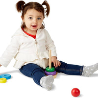 Melissa & Doug - Wooden Stacking Rings