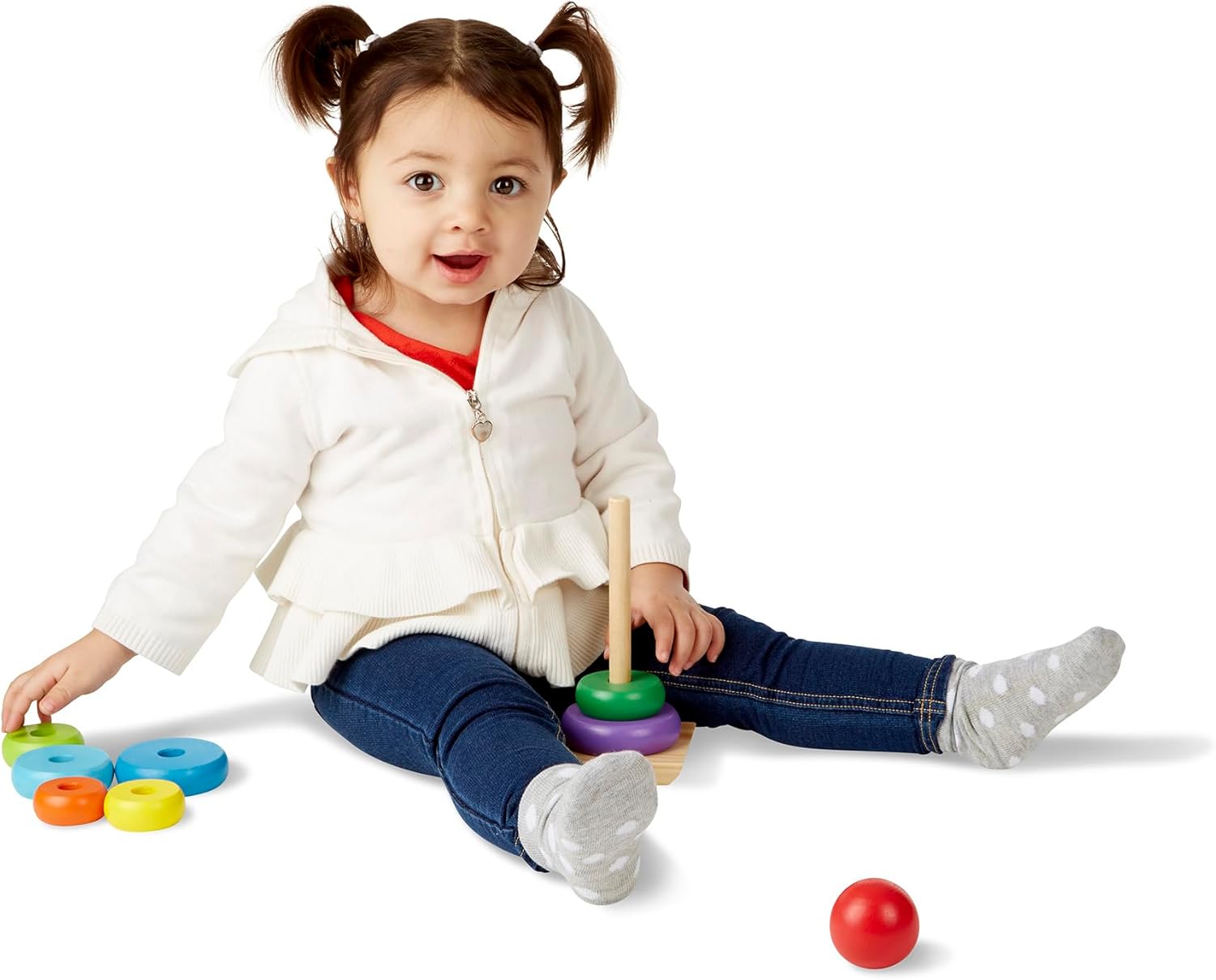 Melissa & Doug - Wooden Stacking Rings