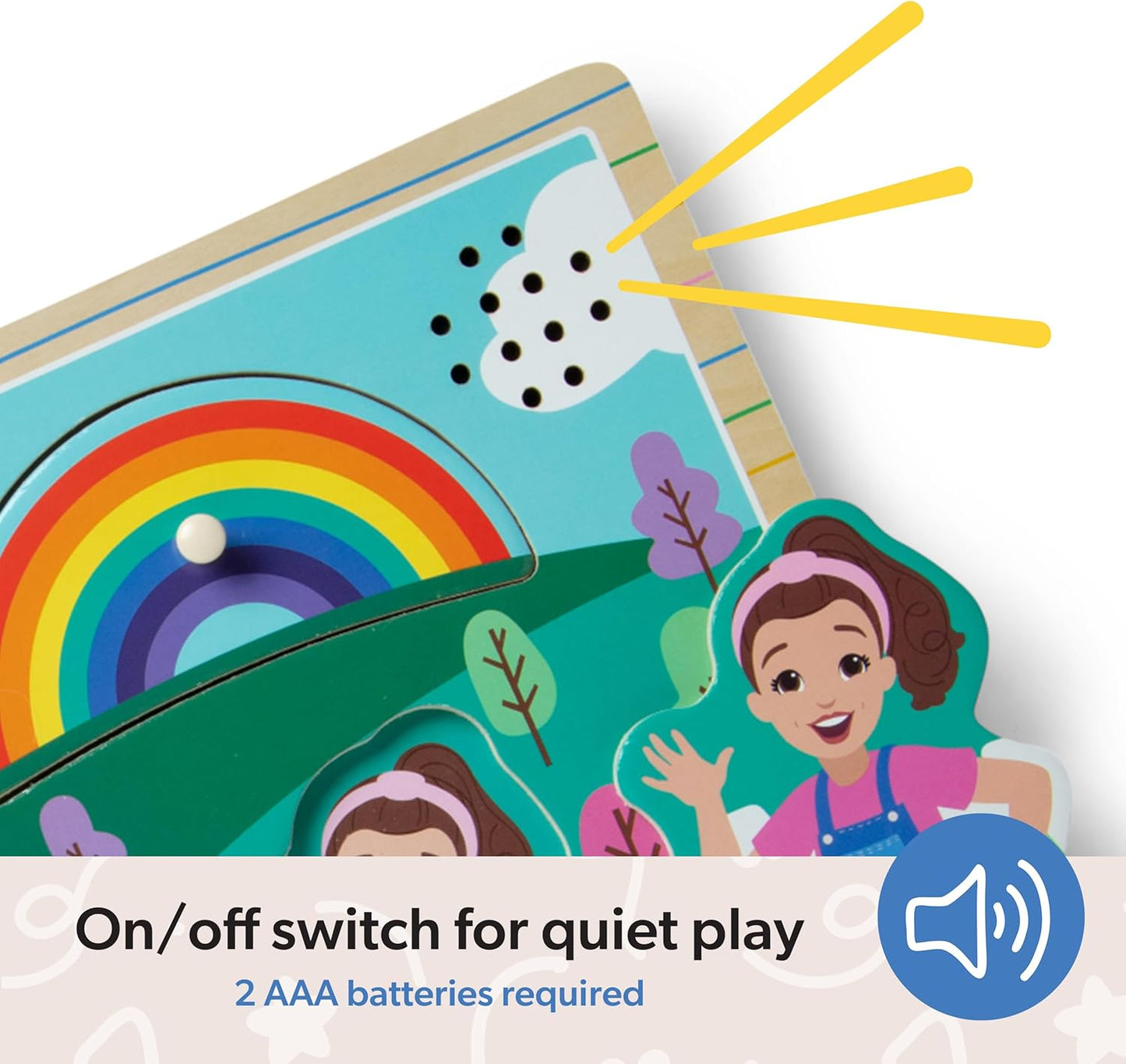 Ms. Rachel - Wooden Song Peg Puzzle