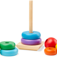 Melissa & Doug - Wooden Stacking Rings
